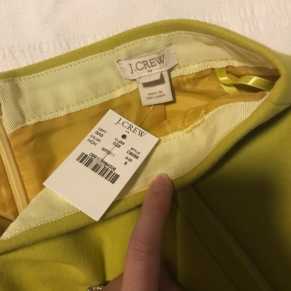 J crew wool mini skirt